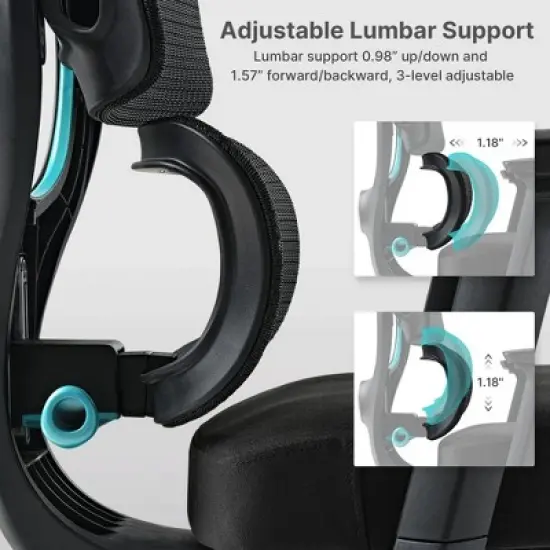 EUREKA ERGONOMIC Axion, Ergonomic Gaming Chair image {5}