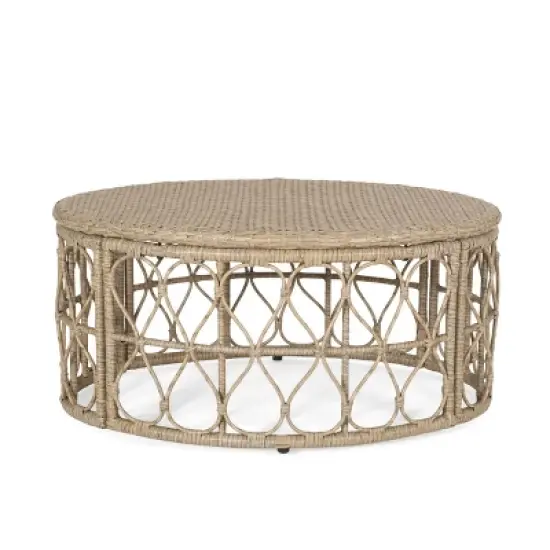 MOEPISY Patio Rattan Coffee Table image {3}
