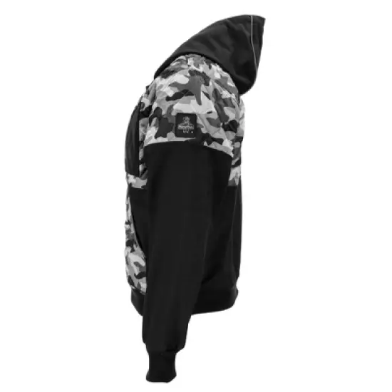 RefrigiWear Men&rsquo;s Camo Diamond-Quilted Insulated Softshell Hooded Jacket image {4}
