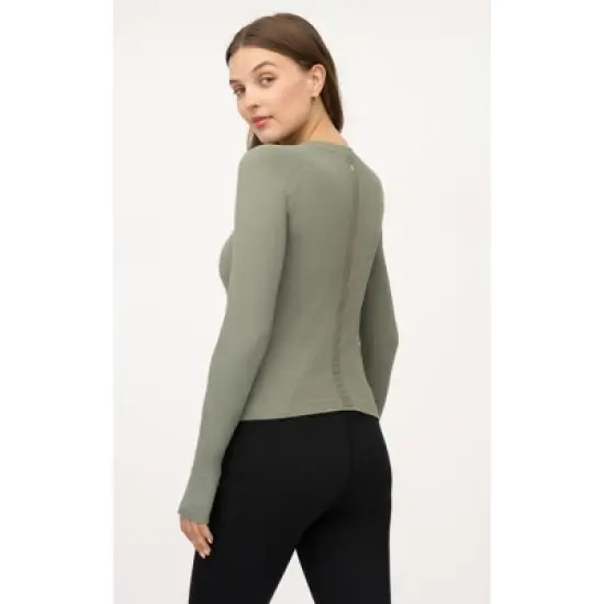 Yogalicious Womens Seamless Zaia Long Sleeve Active Shirt image {2}