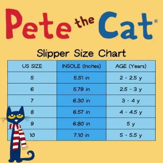 Pete The Cat Shoes -Toddler Girls Boys Slipper House Shoes- Kids Preschoolers Soft Aline Comfort Cool Groovy Cupcakes Birthday Party plush (Toddler) image {6}