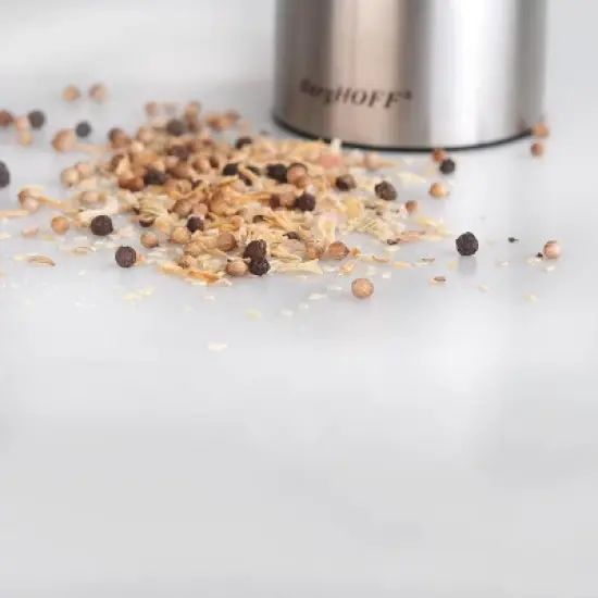 BergHOFF Essentials Salt & Pepper Mill, Corrosion Resistance, Acrylic Holder, Ceramic Grinding Mechanism image {3}