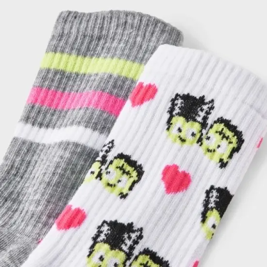 Kids' 2pk Frankenstein Halloween Crew Socks - Cat & Jack&trade; image {2}