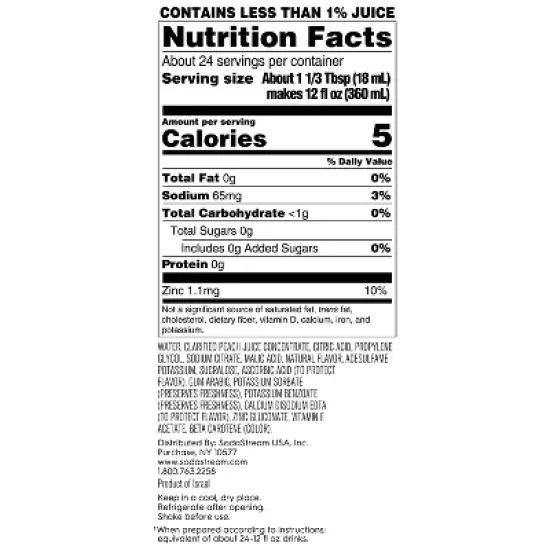 SodaStream Bubly Burst Peach Mango Flavor Mix - 14.9 fl oz image {7}