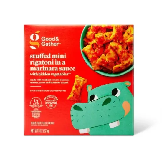 Frozen Stuffed Mini Rigatoni in a Marinara Sauce -with Hidden Vegetables - 8oz - Good & Gather&trade; image {4}