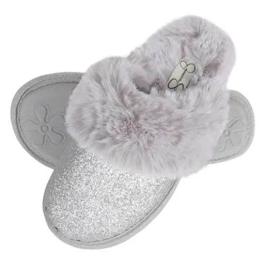 Jessica Simpson Girl's Micro-Suede Scuff Slippers image {12}
