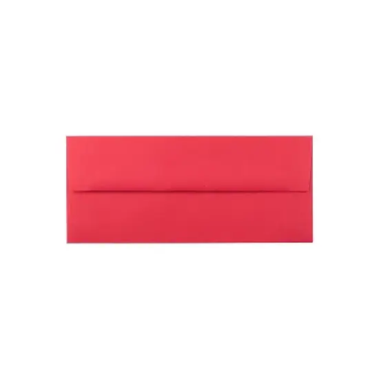 JAM Paper #10 Business Colored Envelopes 4.125 x 9.5 Red Recycled 67161 image {4}