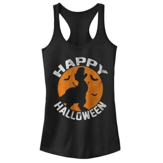 Junior's Toy Story Halloween Rex Silhouette Racerback Tank Top image {3}