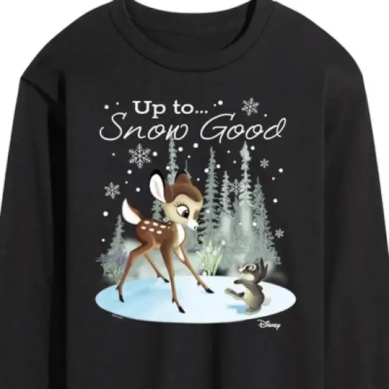 Men's - Disney - Christmas - Up To Snow Good Long Sleeve Graphic T-Shirt image {1}