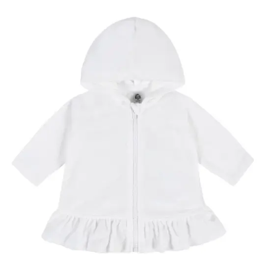 Gerber Baby and Toddler Girls' Swim Zipper Hoodie Terry Coverup image {10}