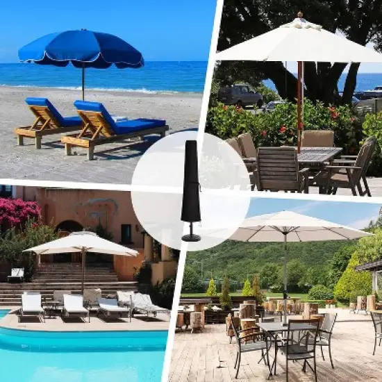 Akefit Umbrella Cover Waterproof Outdoor Protection for Offset Patio Umbrellas Fits 7&ndash;11FT image {7}