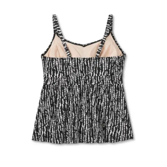 Women's Post Mastectomy Tankini Top - Kona Sol&trade; Black image {1}