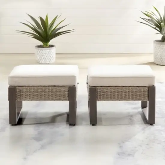 UPTIOT Outdoor Ottoman with Cushion image {10}