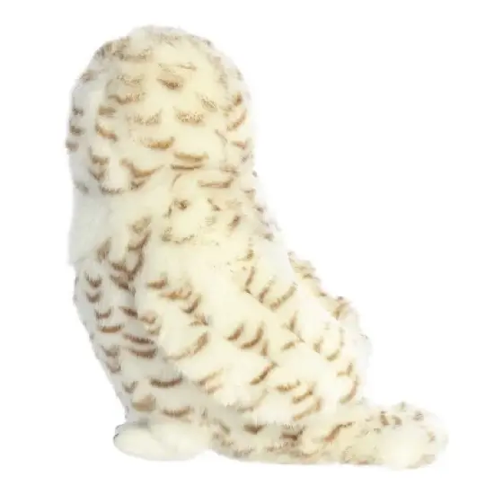 Aurora Large Snowy Owl Miyoni Adorable Stuffed Animal White 12" image {3}