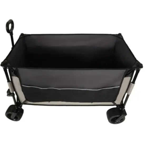 FATMOON Heavy-Duty Folding Wagon Cart 480lbs Capacity - All-Terrain 7" Wheels with Brakes & Side Pockets for Camping,Beach,Picnic Outdoor image {14}