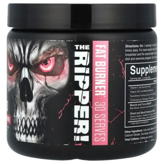 JNX Sports The Ripper! Fat Burner, Raspberry Lemonade, 5.3 oz (150 g) image {3}