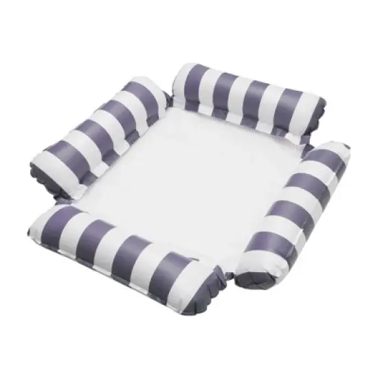 Unique Bargains Stripe Pool Hammock Lounger 1 Set image {7}