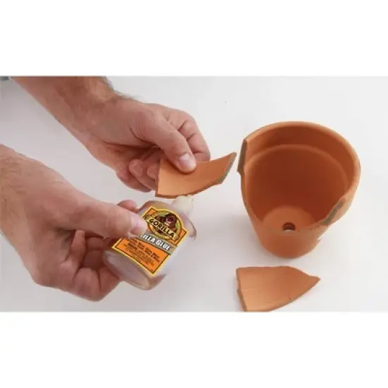 Gorilla 2 fl oz Original Glue: Water-Resistant Heavy Duty Shoe & Metal Adhesive, Dark Brown image {3}