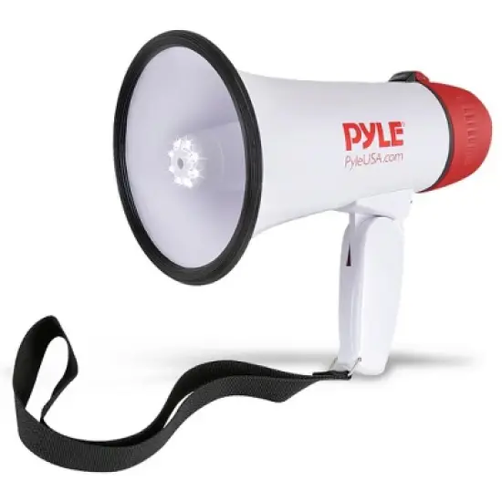 Pyle 30W PA Bullhorn Megaphone Speaker with Built-in Siren & LED Lights PMP37LED image {7}