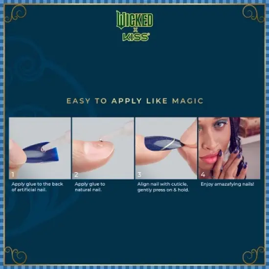 Wicked x KISS Products Fake Nails - Shiz Campus - 33ct image {3}