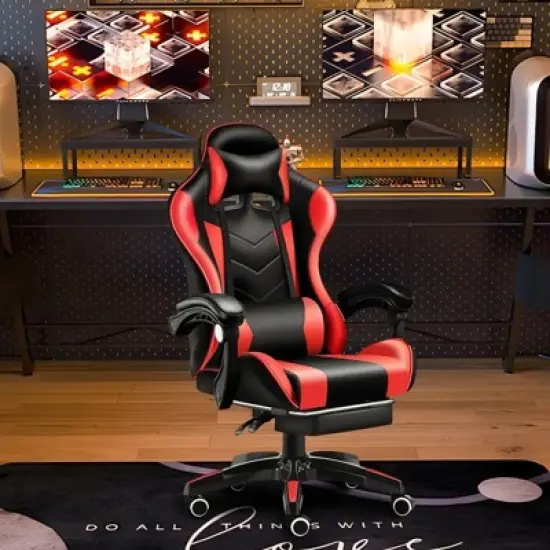 Ergonomic Gaming Chair with Lumbar Support &ndash; Sleek Racing Design image {7}
