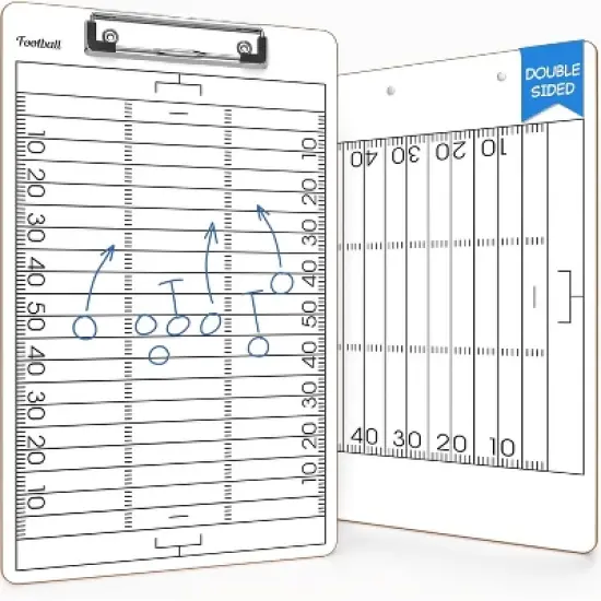 SCRIBBLEDO Football Dry Erase Sports Coaching Clipboard 15"x9" image {7}