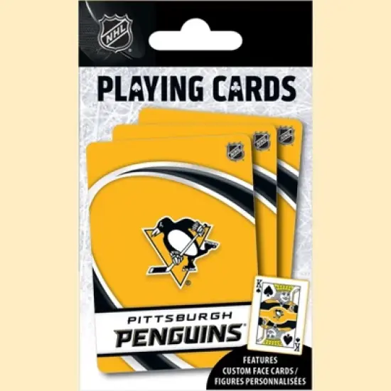 MasterPieces Officially Licensed NHL Pittsburgh Penguins Playing Cards - 54 Card Deck for Adults image {5}