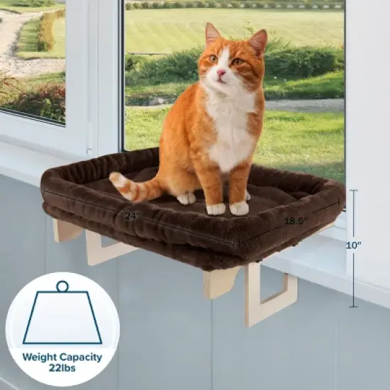 PETMAKER Cat Window Perch with Bolster image {2}