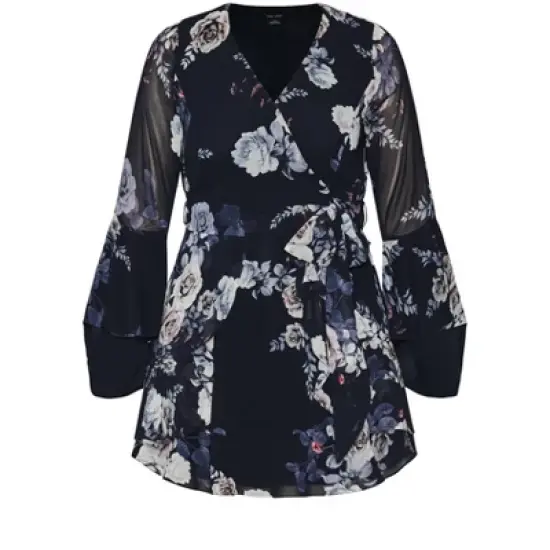Women's Plus Size Gemma Dress - navy | CITY CHIC image {2}