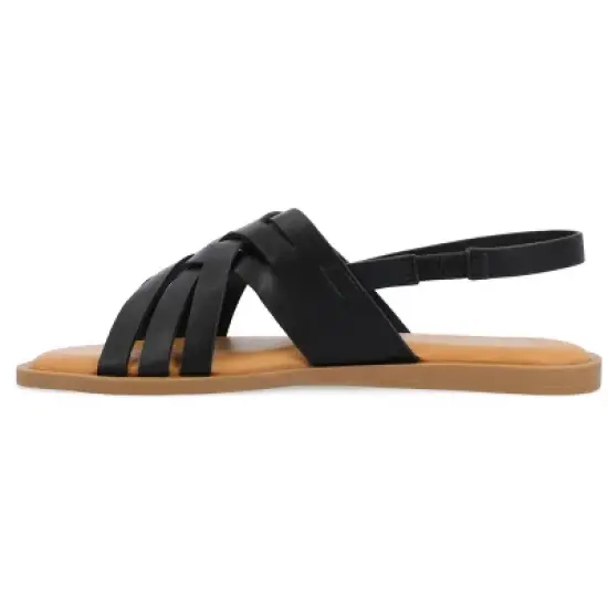 Journee Collection Womens Merrin Tru Comfort Foam Sling Back Flat Sandal image {1}