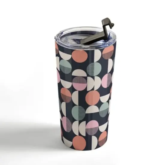 Emanuela Carratoni Abstract Moon Pattern 20 oz Stainless Steel Travel Mug - Deny Designs image {3}