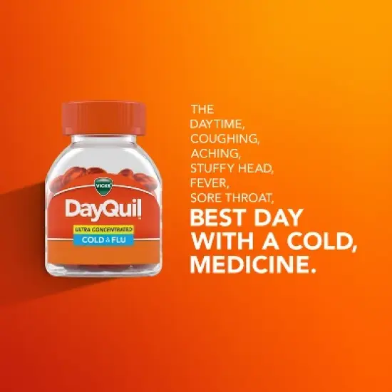 Vicks DayQuil Ultra Concentrated Cold & Flu Medicine Liquicaps - 48ct image {2}