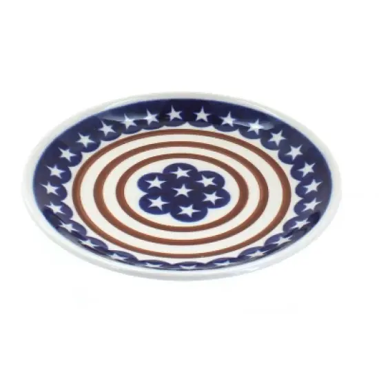 Blue Rose Polish Pottery Zaklady Dessert Plate image {12}