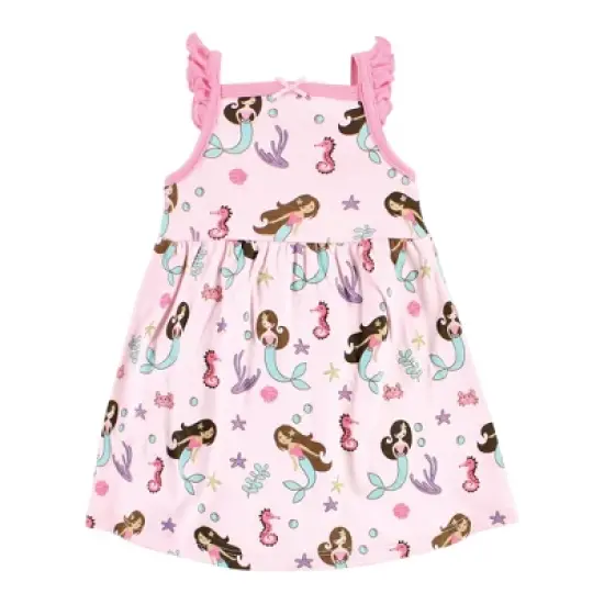 Hudson Baby Baby Girls Cotton Dresses, Mermaid Princess image {2}