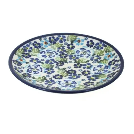Blue Rose Polish Pottery Zaklady Dessert Plate image {1}