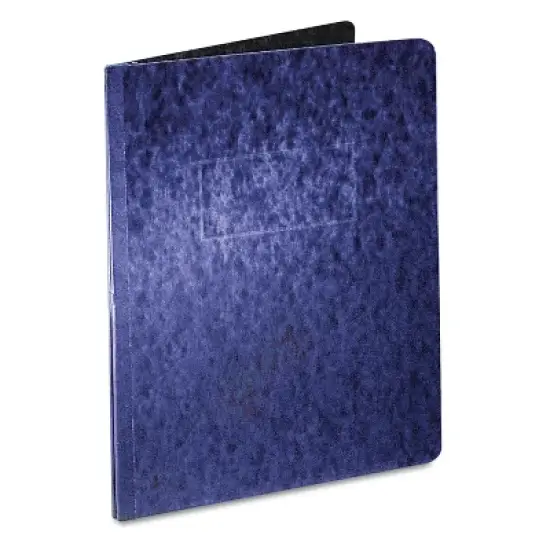 Oxford Pressboard Report Cover 2 Prong Fastener Letter 3" Capacity Dark Blue 12902 image {2}
