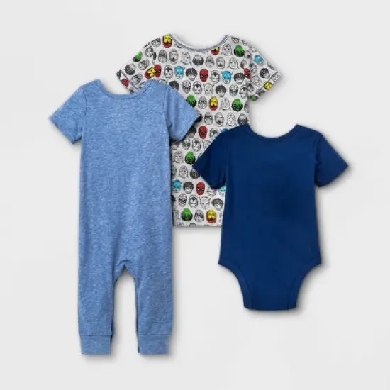 Baby Boys' 3pc Marvel Top & Bottom Set - Blue image {1}