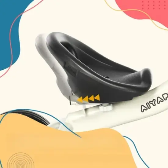 DSVIMOY Indoor Toddler Bike, Balance Bike with Basket, Kids Tricycle with Handlebar Grip for Boys and Girls, White, 27.8"*20.9"*22.8" image {3}