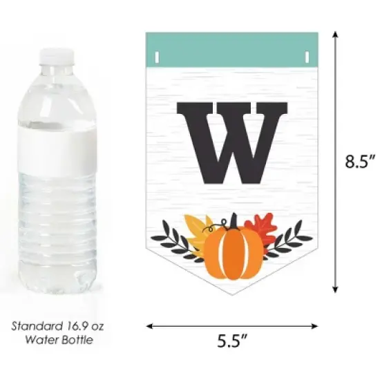 Big Dot of Happiness Happy Fall Truck - Baby Shower Bunting Banner - Party Decorations - Welcome Baby image {2}