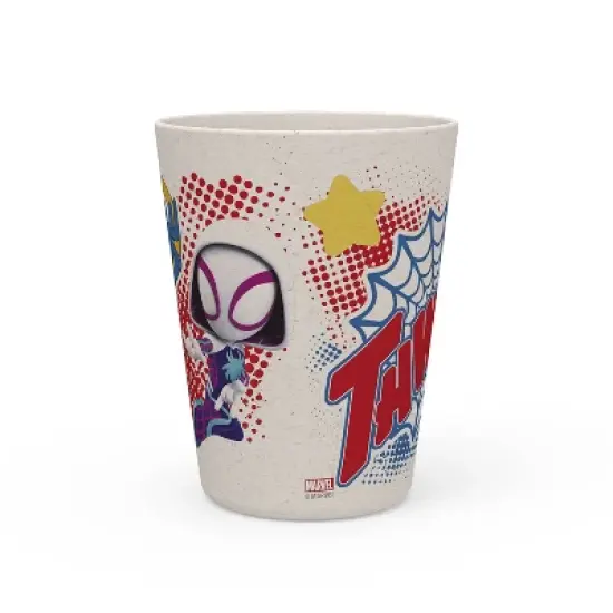 Zak Designs 2pk 10 fl oz Spidey and His Amazing Friends Melamine Tumblers Cream/Red image {4}