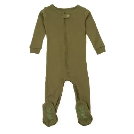 Leveret Toddler Footed Cotton Solid Boho Color Pajama image {3}