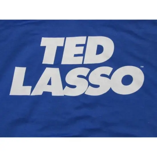Ted Lasso White Title Men's Royal Blue Sweatshirt image {1}