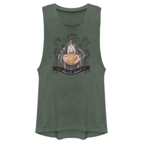 Junior's Snow White and the Seven Dwarves Evil Queen Pumpkin Festival Muscle Tee image {4}