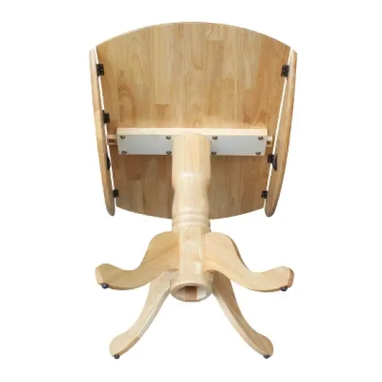 42" Mason Round Dual Drop Leaf Dining Table - International Concepts image {8}