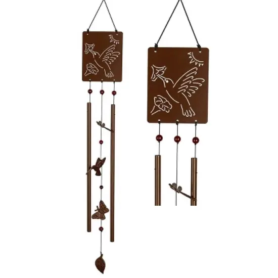 Woodstock Wind Chimes Signature Collection, Victorian Garden Chime, Rusted Steel Wind Chime image {2}