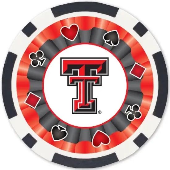 MasterPieces Casino 100 Piece Poker Chip Set - NCAA Texas Tech Red Raiders image {2}
