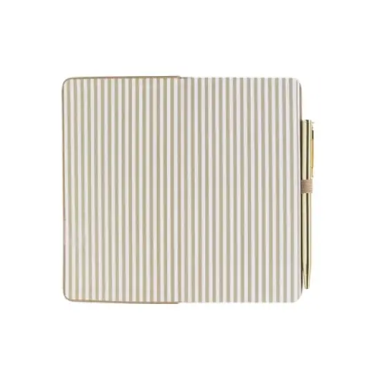 Fringe Studio Faux Leather  Weekly Planner & Pen Set 3.63" x 6.88" Beige Plans Stacked image {1}