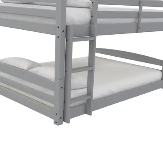 Full Over Full Alaina Floor Wood Bunk Bed - Room & Joy image {10}