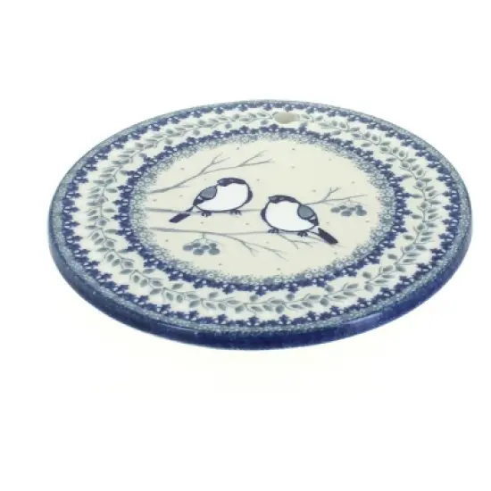 Blue Rose Polish Pottery 413-Trivet image {3}