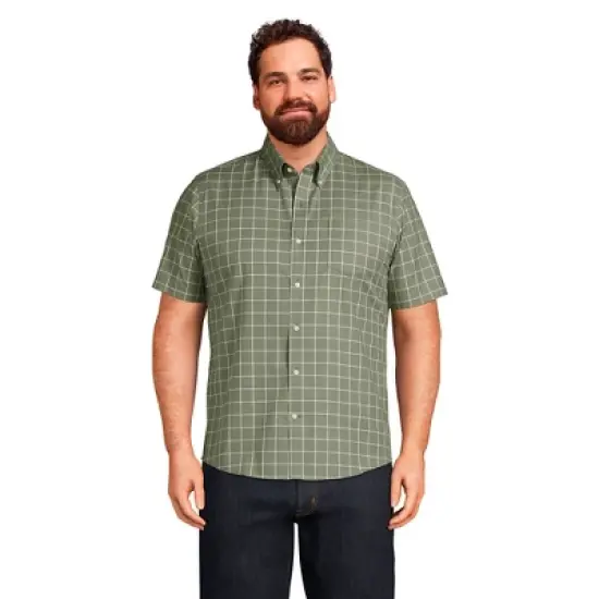 Lands' End Men's Short Sleeve Traditional Fit No Iron Sportshirt image {8}